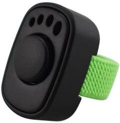 Market Central Mini Finger Ring Dog Training Clicker No Battery Pet Trainer black