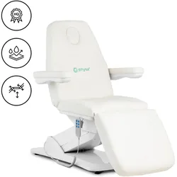 Physa, Massageliege + Massagesessel, Kosmetikliege bis 150 kg in Pistazie & Weiss Behandlungsliege Kosmetikstuhl