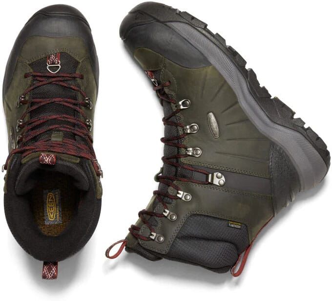 Keen Revel IV High Polar talvisaappaat (miehet) - Magnet/Red Carpet, 42,5