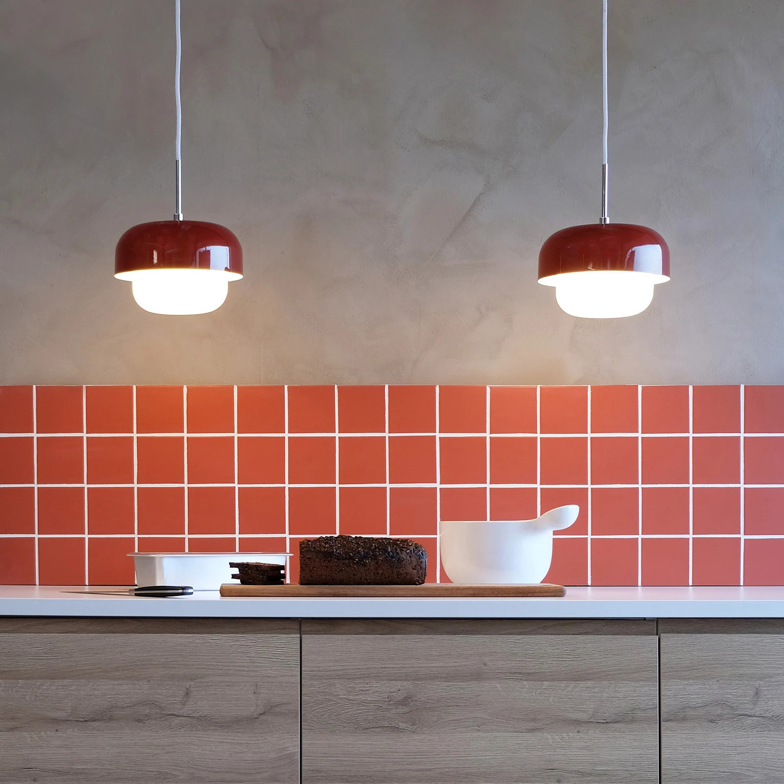 Dyberg Larsen Haipot hanglamp donkerrood - Scandinavisch design - Metaal