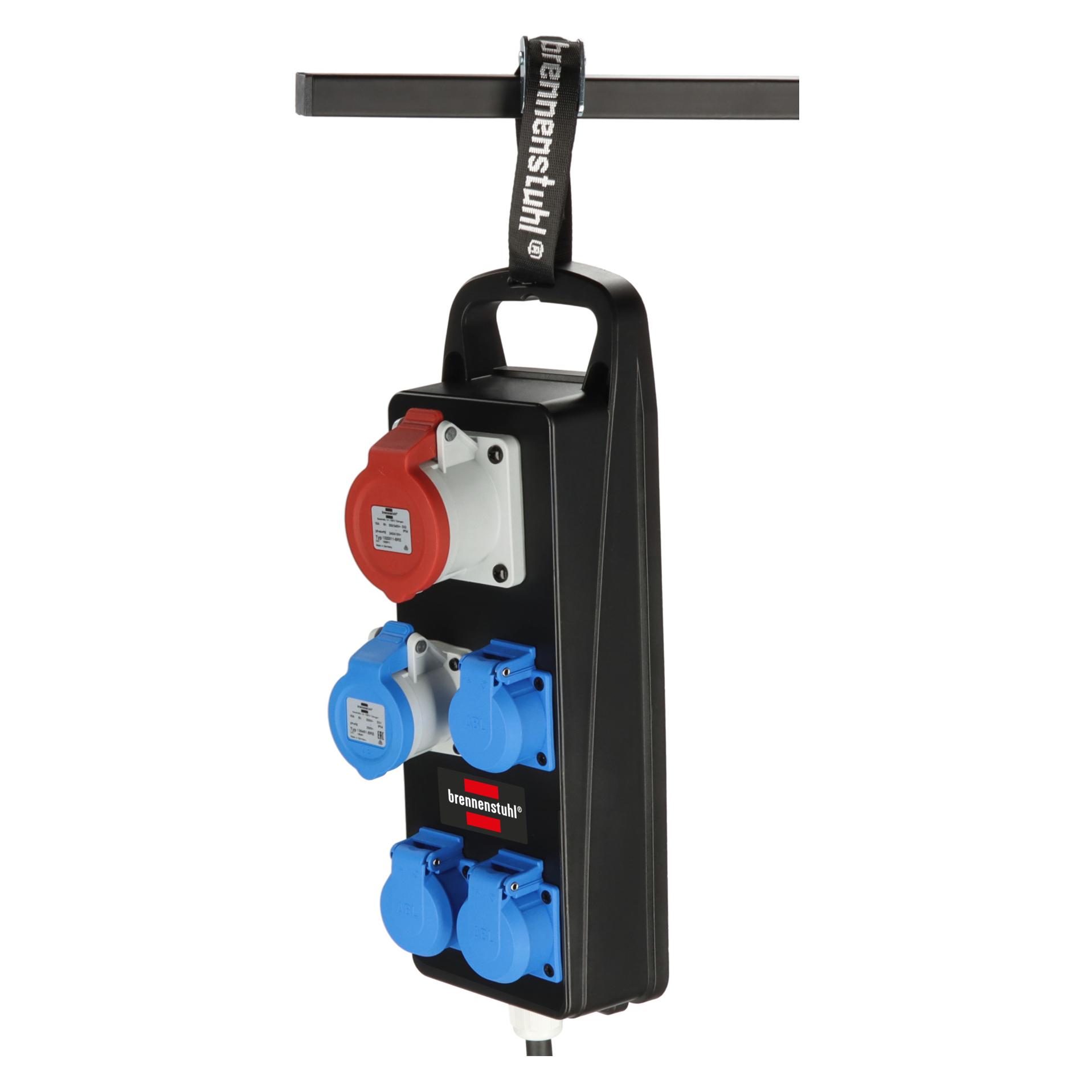 Brennenstuhl Distributore di Energia Portatile (5x, CEE 16/3, CEE 16/5, CEE 7/4) (1151480020)