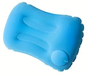 Inspire Select Portable Inflatable Travel Pillow Foldable Neck & Waist Support Cushion For Flights, Road Trips & Daily Comfort sky Blue
