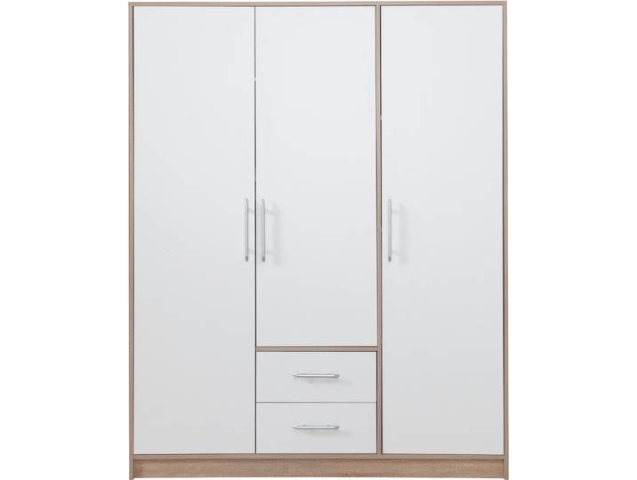 Kleiderschrank – SMART 02 – Sonoma Eiche / Weiß