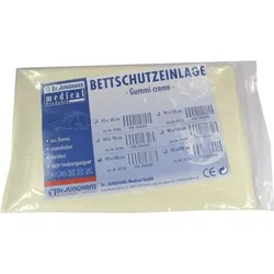 Bettschutzeinlage Gummi 90x100 Creme 1 ST