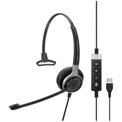 EPOS SENNHEISER IMAPCT SC 635 USB Century Mobile Monaural Headset (Kabelgebunden, USB-A), Office Headset, Schwarz