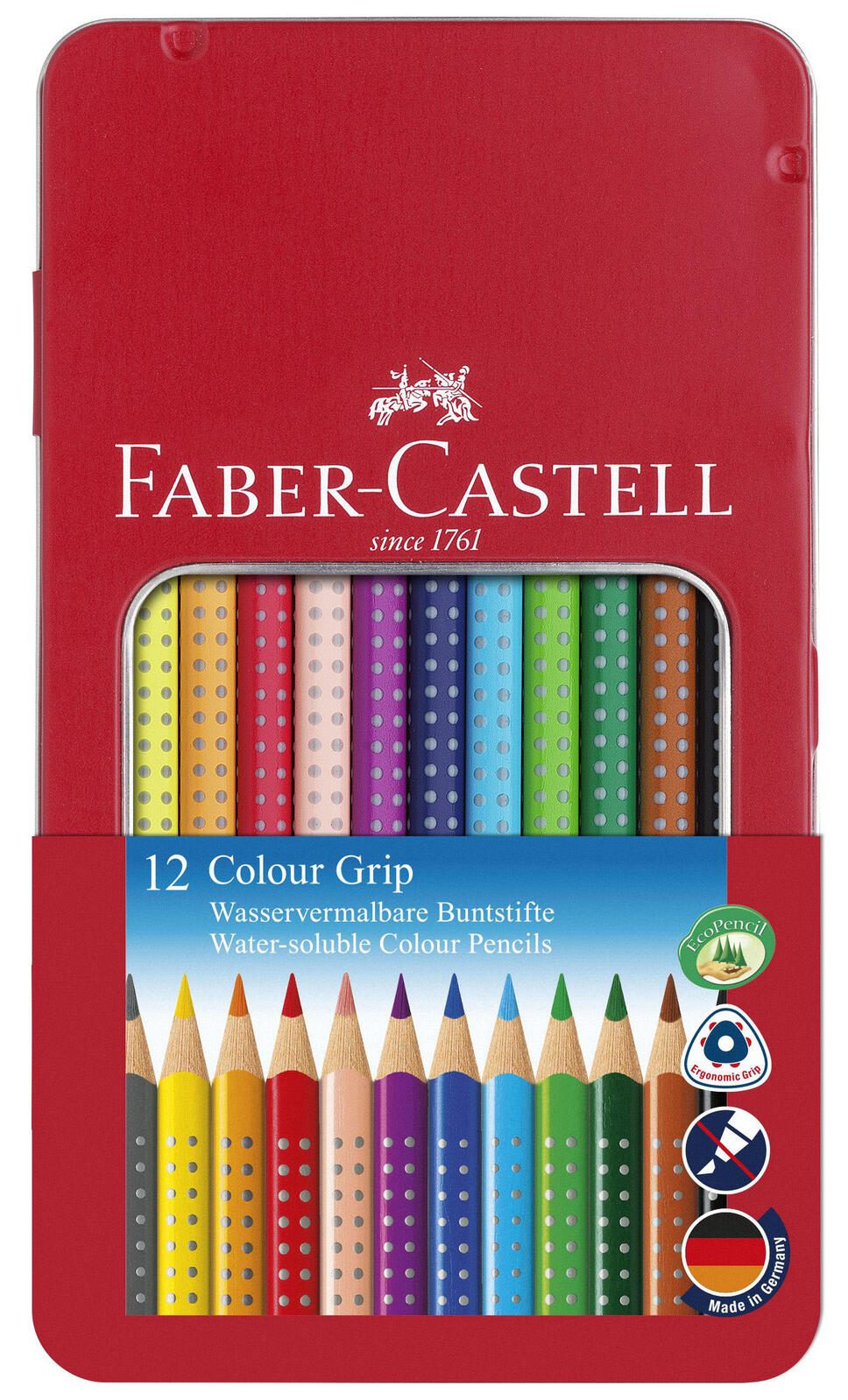 FABER-CASTELL Buntstifte Colour GRIP Mehrfarbig 112413