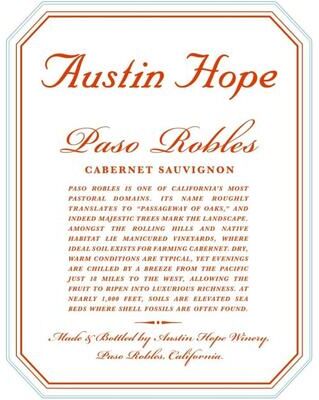 """Austin Hope""" """Austin Hope Cabernet Sauvignon (1.5 Liter Magnum) 2022 Red Wine - California"""