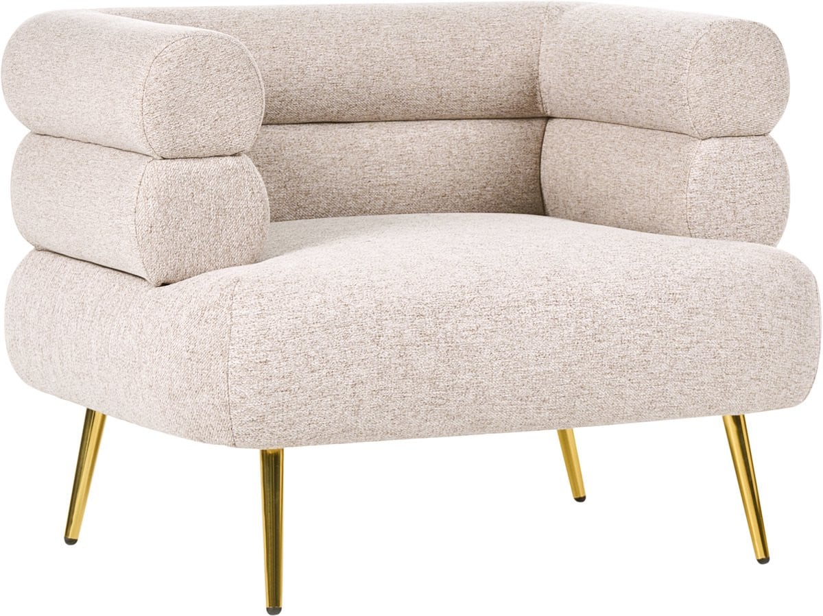 Beliani Tub Fauteuil Glamour - Beige