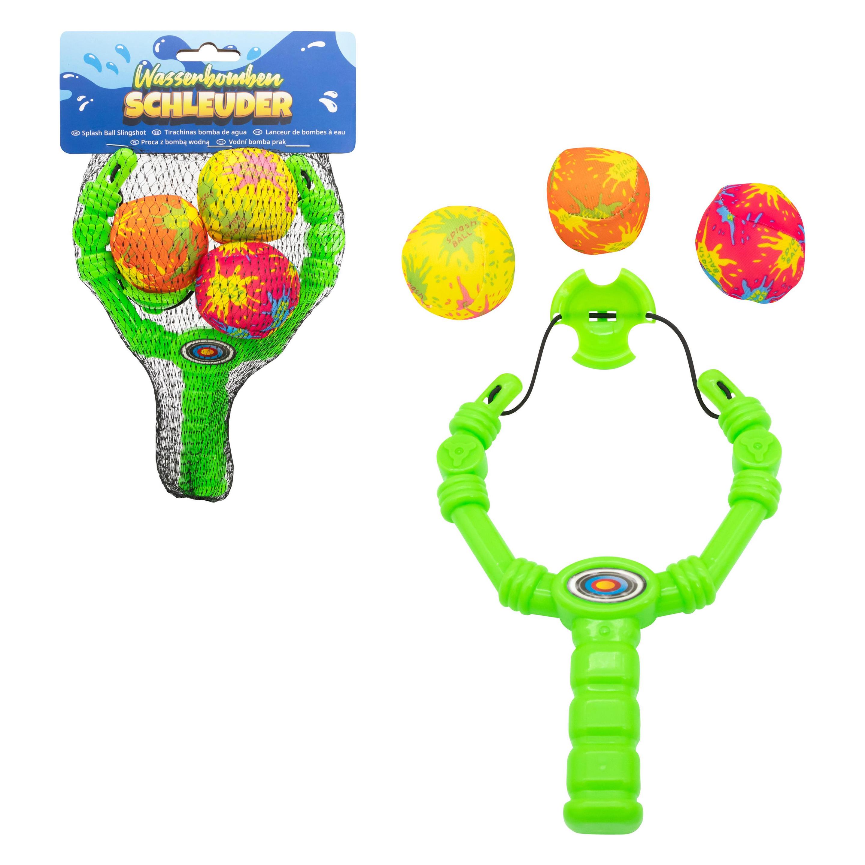 Trendy Import Wasserball Schleuder-Set 3 Wasserbomben D5cm (42672481)