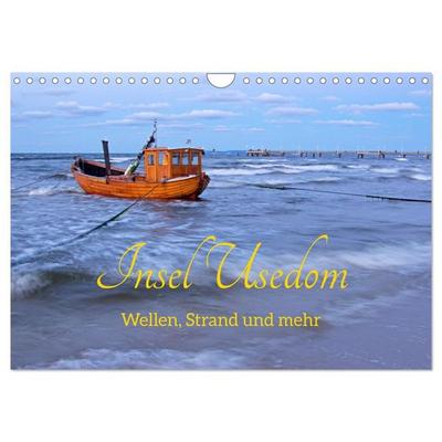 Insel Usedom - Wellen, Strand und mehr (Wandkalender 2027 DIN A4 quer), CALVENDO Monatskalender