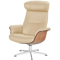 Relaxsessel aus Leder Timeout ¦ beige ¦ Maße (cm): B: 80 H: 101 T: 81.0