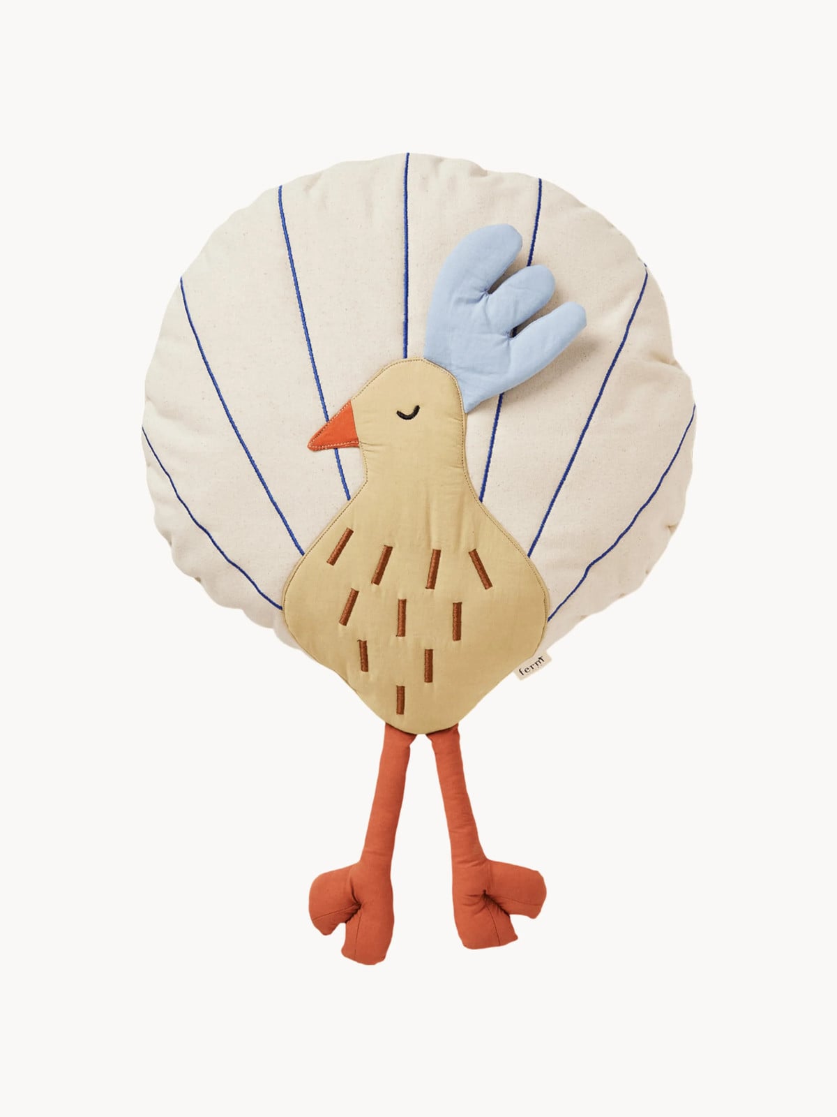 Ferm Living Kids Katoenen knuffelkussen Peacock