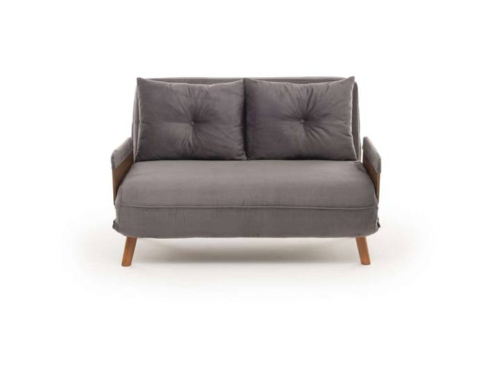 Bettsofa Cosmo Grau Stoff B 78 T 82 cm - Bettsofa
