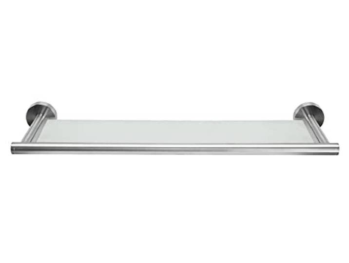 Kleine Wolke Ablage Allegra, Wandaccessoire, Farbe Milky, Material: Edelstahl, Glas