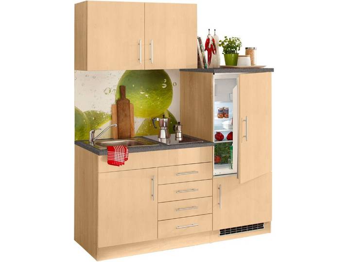 KOCHSTATION Pantryküche KS-Toledo, mit E-Geräten, Breite 160 cm