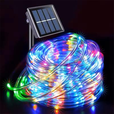 Uplift Treasures Solar Tube Rope String Lights For Outdoor Decor multicolor 12 M 100 Leds