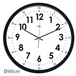 CEP Wanduhr Durchmesser 40cm schwarz