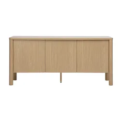 Sideboard mit heller Eichenholzoberfläche 3 Türen L160 cm IZZIE