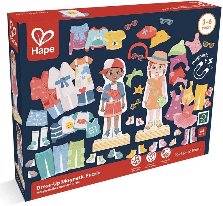 Dress-Up Magnetic Puzzle 68 pcs - Hape