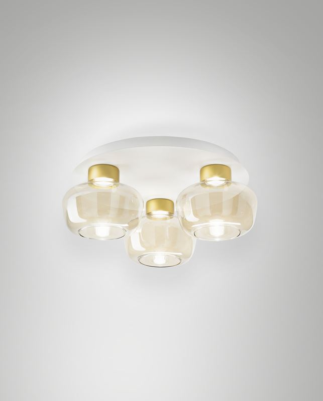 Fabas Luce LED-Deckenleuchte Kino Gals Cognac 3767-65-365 8019282546542