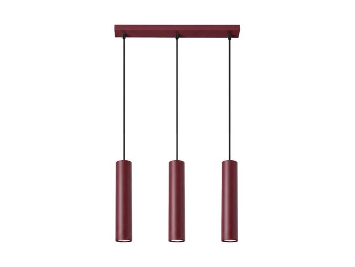 Design Pendellampe „Lagos II“ 3-flammig Burgundrot Sollux Lighting