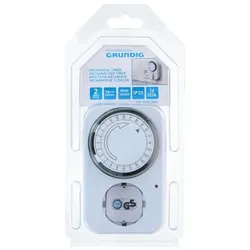 Grundig, Zeitschaltuhr, Zeitschaltuhr Mechanisch mit Kindersicherung weiss