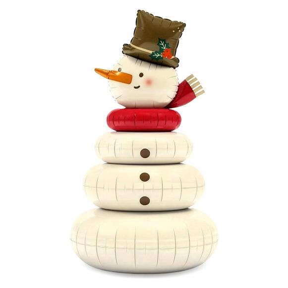 Partydeco Schneemann Folie Beige 64.5 x 120 cm (1x) (FB448)