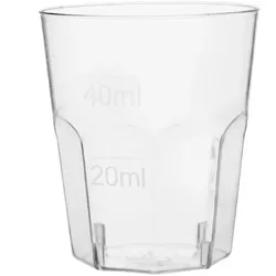 MONOUSO - Wiederverwendbarer Schnapsglas PS Klar 50ml (1.000 Stück)