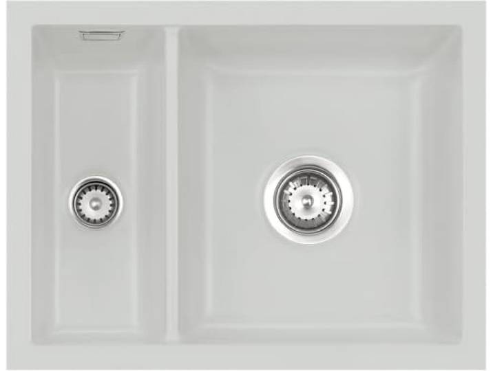 Flächenbündige Spüle MERA 60 F/o in ALU mit Excenterbedienung