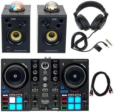 Hercules Kids DJ Party Bundle MK3 Schwarz