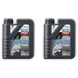2x Motorbike 4T 10W-30 Street LIQUI MOLY 2526 Motorradöl Motoröl Motor Öl 1L