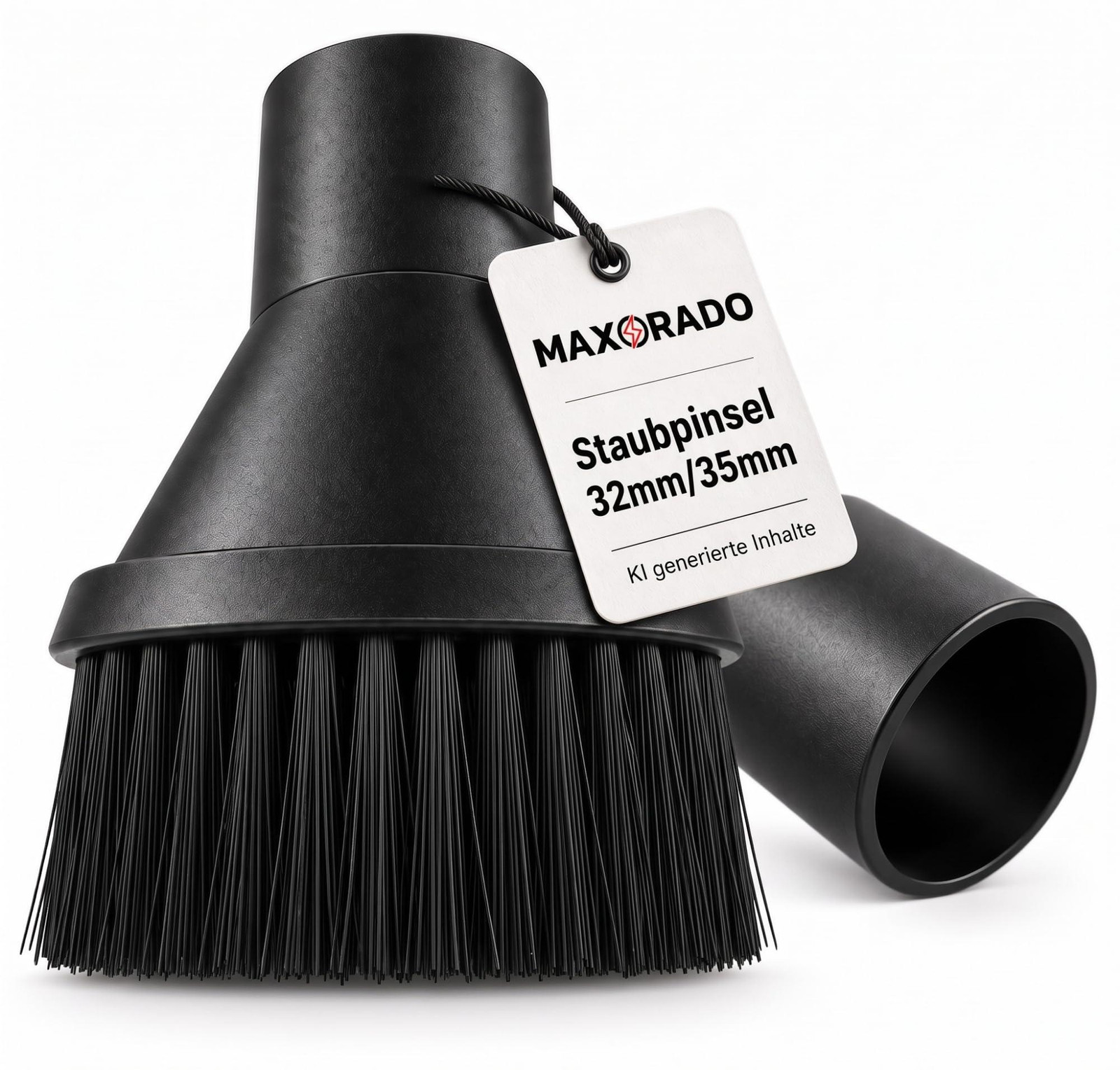 Dripio Stofzuigerborstel voor meubels met adapterringen, zwart, 30-35 mm