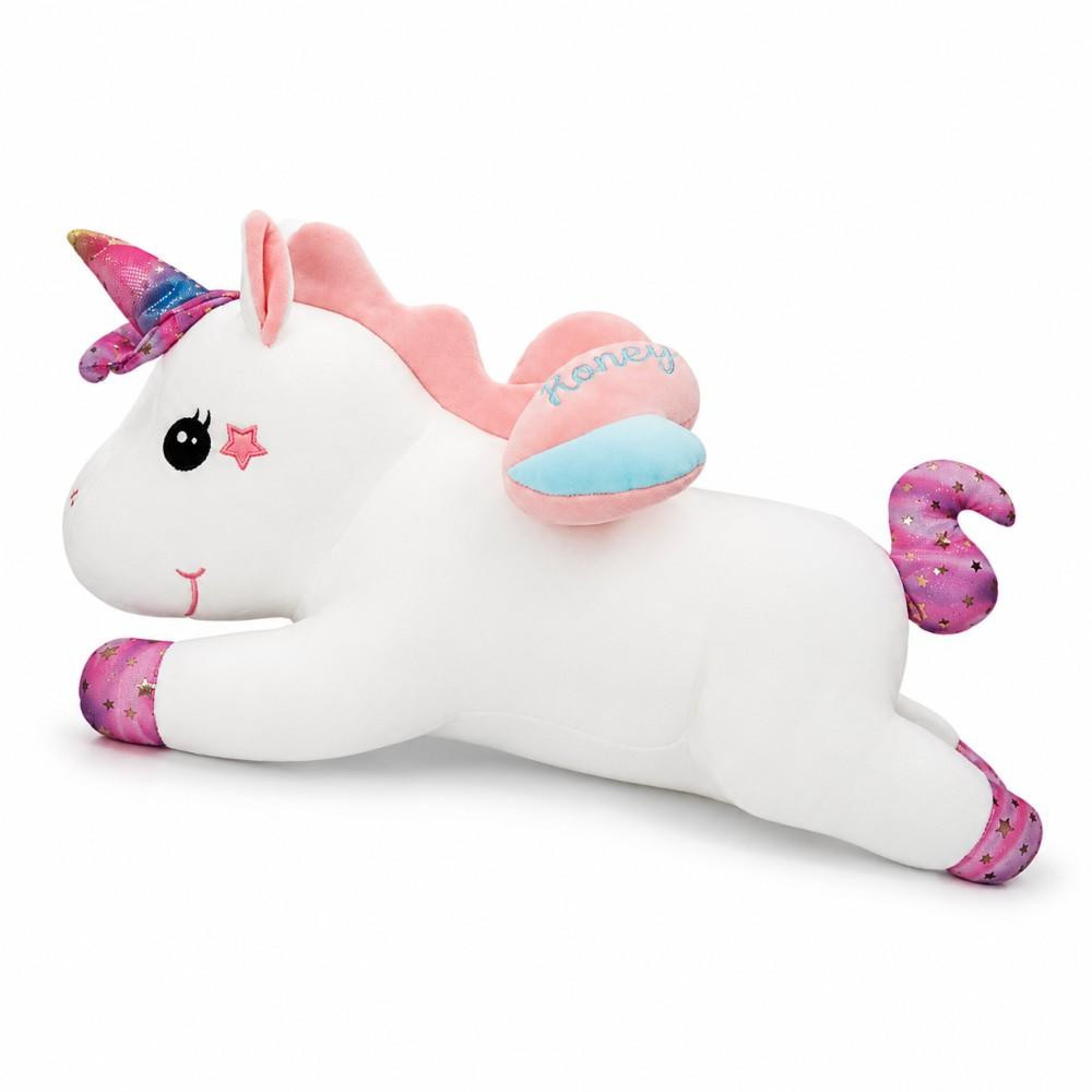 Wiztex Eenhoorn Knuffel Wit, 40 cm