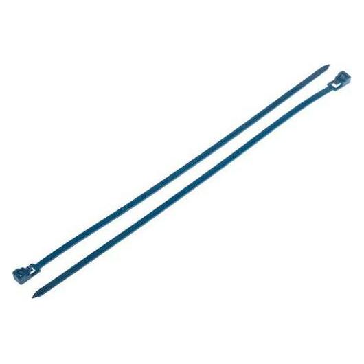 RS PRO Nylon, Metall-detektierbar Kabelbinder Freischaltbar Blau 4,5 mm x 250mm, 250 Stück (Klettkabelbinder, 250 mm, 250 Stk.) (2691857)