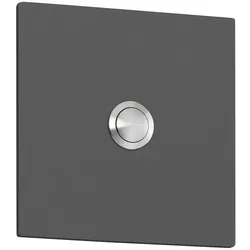 CMD Creative Metalldesign Klingelplatte, 10 x 10cm, IP44, Edelstahl, anthrazit CMD-104-anthrazit