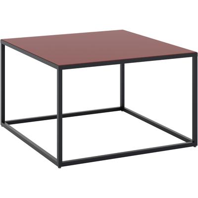 Couchtisch "Reno", rot (graphit schwarz, glas bordeauxrot glanz, graphit schwarz, glas bordeauxrot glanz), B:80cm H:45cm T:80cm, SET ONE BY MUSTERRING, Tische, Couchtisch, Maße (BxHxT in cm) 80 x 45 x 80