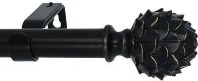 Meriville 1-Inch Diameter Single Window Treatment Curtain Rod, Artichoke