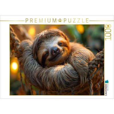 CALVENDO Puzzle Ein Motiv aus dem Kalender Faultiere - entspannt durchs Jahr | 1000 Teile Lege-Größe 64x48cm Foto-Puzzle für glückliche Stunden