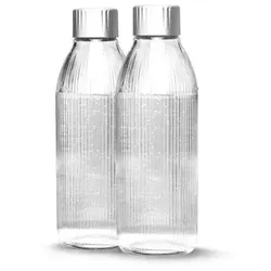 MYSODA Glasflaschen-Set 1L Fassungsvermögen 2tlg.
