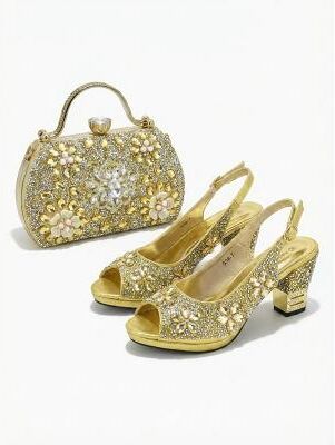 LightInthebox Women's Elegant Shoe Bag Set – Chic Cocktail Party Matching Accessories