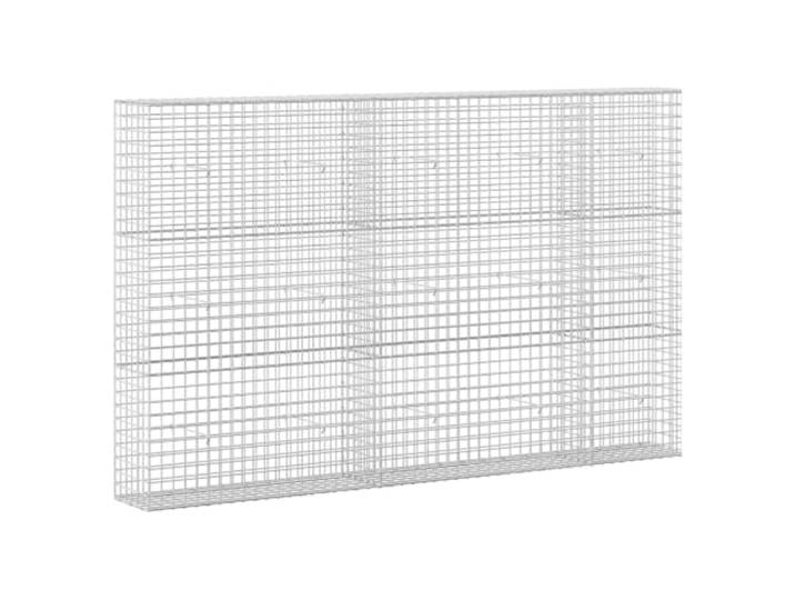 Gabion aus verzinktem Stahl, 250 x 30 x 150 cm, Maschenweite: 5 x 5 cm 5 mm Draht, Haken- und Clip-System, Stauraum, Blumenbeete, Garten, Terrasse, Außenbereich