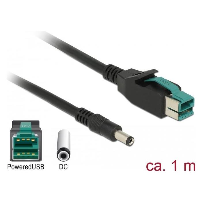 Delock 85497 PoweredUSB Kabel Stecker 12 V (1 m) (85497)