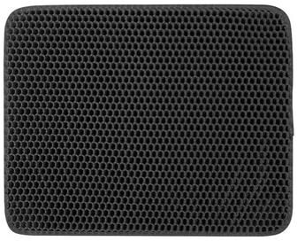 Inspire Select Large Honeycomb Double Layer Cat Litter Mat Waterproof & Easy Clean black m 55x75cm