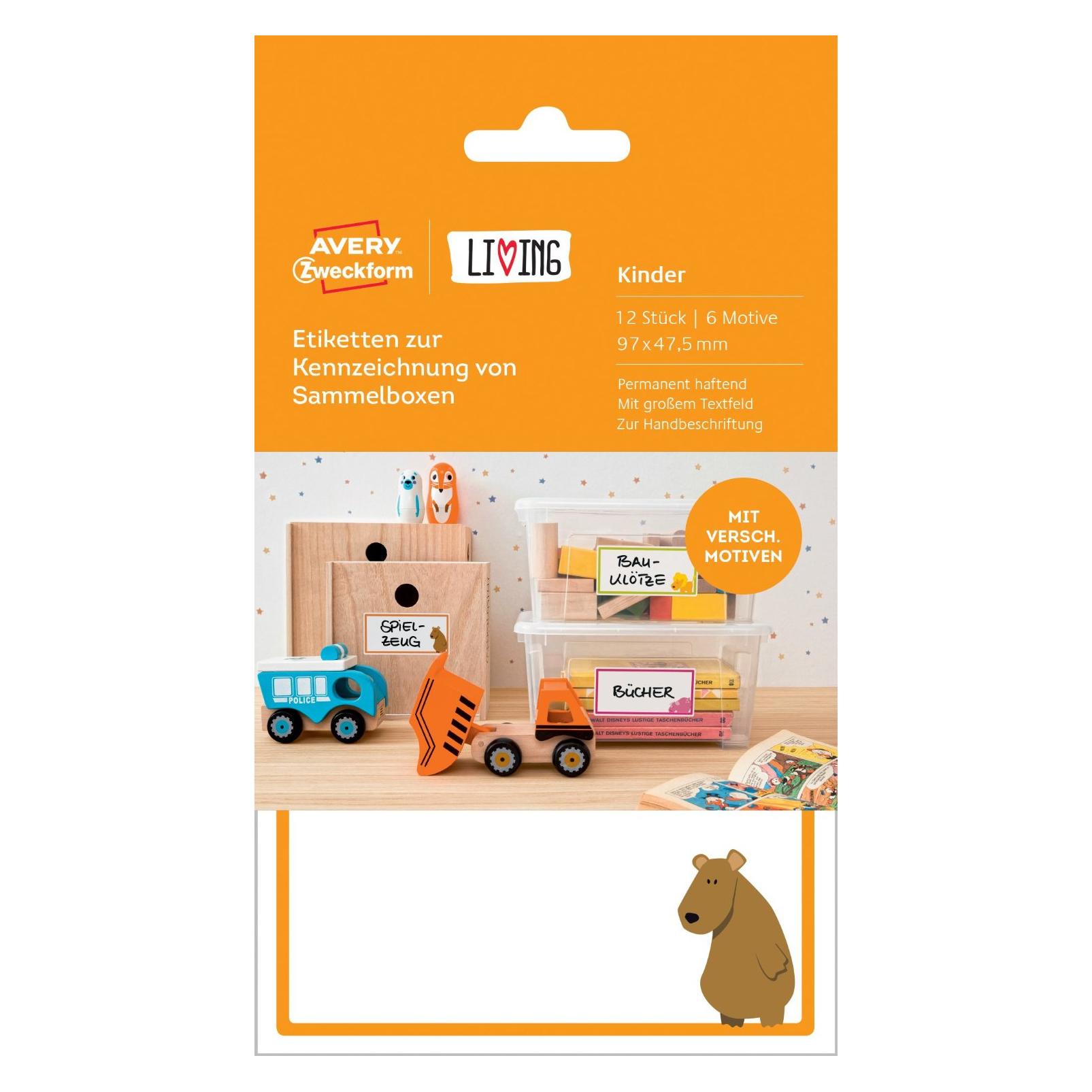 Magni 62036 Living Etiketten zur Kennzeichnung von Sammelboxen (6 Motive, 97 x 47.5 mm) 12 (62036)