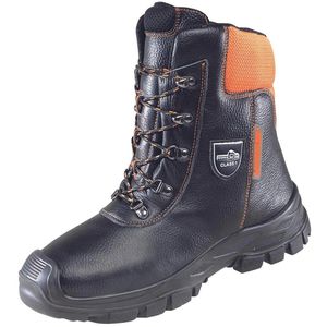Lupriflex Schnittschutzstiefel Eco-Hunter Basic, S3, Schnittschutzklasse 1, Echt Leder, Größe 49
