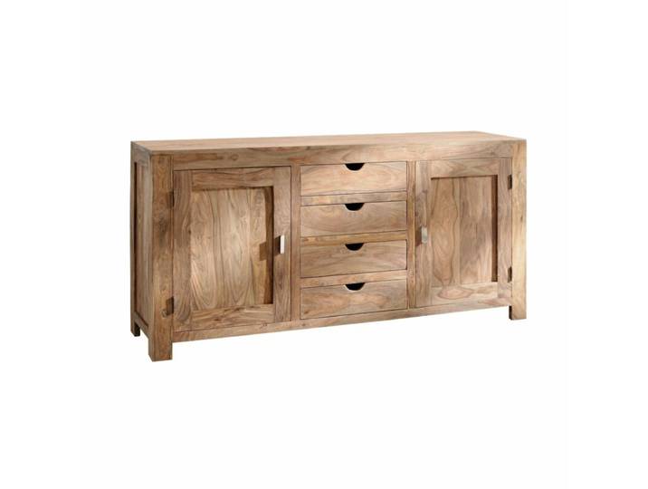 Liadomo Wasim Sideboard aus Massivholz mit 2 Türen und 4 Schubl