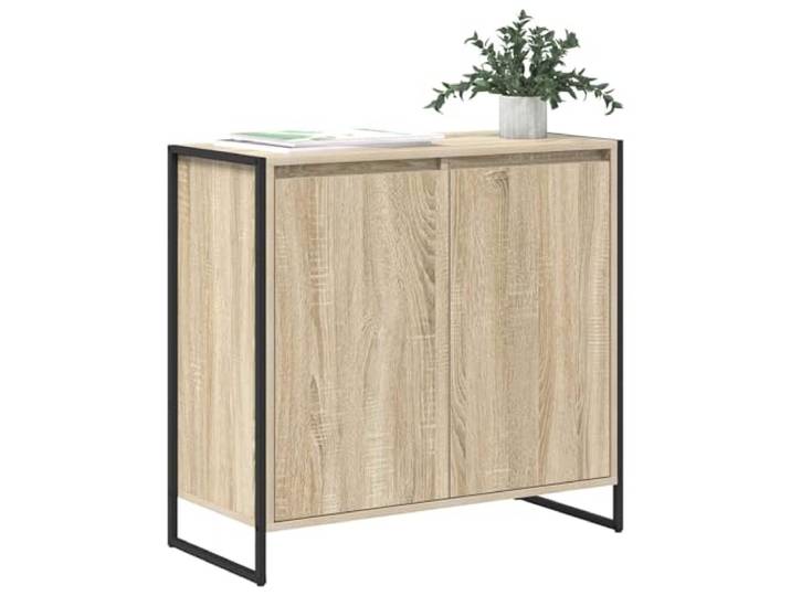 KTHLBRH Sonoma Sideboard 79 x 36 x 75 cm Mehrschichtholz, industrielles Design, moderner Landhausstil, Wohnzimmer