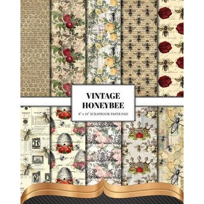 Vintage Honey Bee Scrapbook Paper, Taschenbuch von The Inky Lion, Blurb