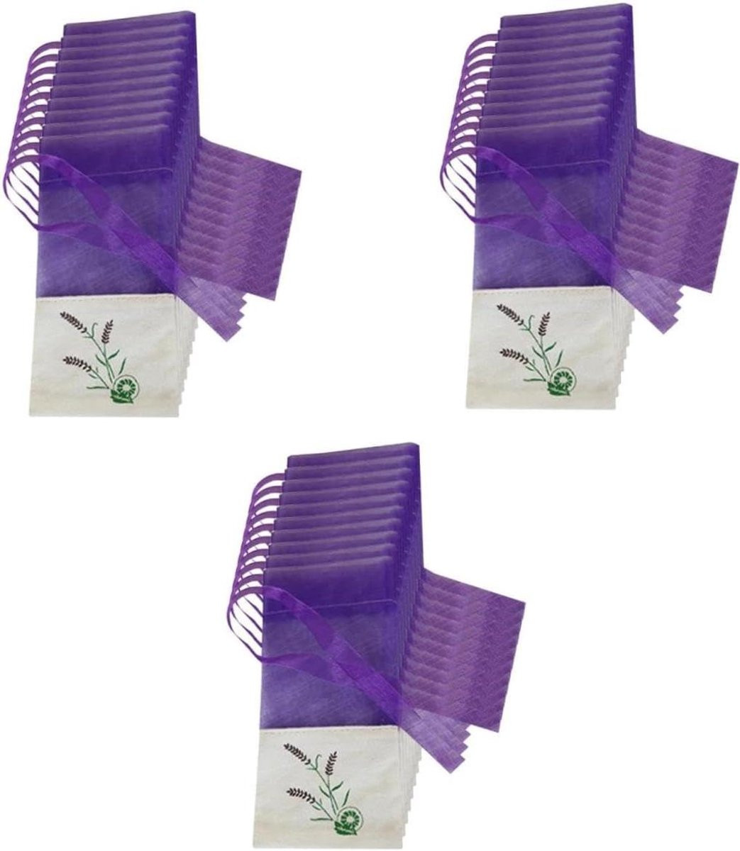 30 stuks Sachet Zakjes met Trekkoord - Paars Geurzakjes voor Potpourri