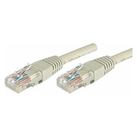 Exertis Connect Patchkabel U/UTP, ungeschirmt, CAT.5e, grau, 5,0m Patchkabel mit besonders schmalem Knickschutz (U/UTP, CAT5e, 5 m) (857240)